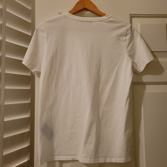 Balmain Gold Button Tee Shirt White S - Picture 5 of 9